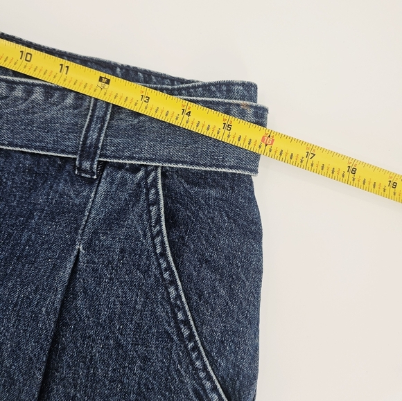 Free People We the Free Pleated Denim Mini Skirt - Picture 6 of 13